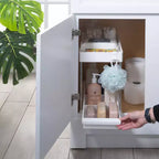 Organizzatore per lavello a 2 ripiani con cassetto bianco