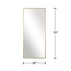 Specchio a figura intera 71H x 31W Specchio decorativo da parete Specchio da terra grande autoportante