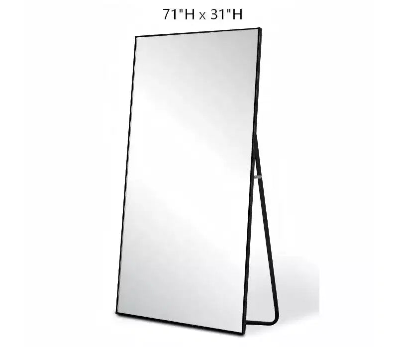 Specchio a figura intera 71H x 31W Specchio decorativo da parete Specchio da terra grande autoportante