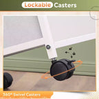 Cassettiera Mobile con rotelle, Supporto per Stampante con Ripiano Aperto, Classificatore Verticale in Tessuto per Documenti A4 o Letter per Ufficio Domestico