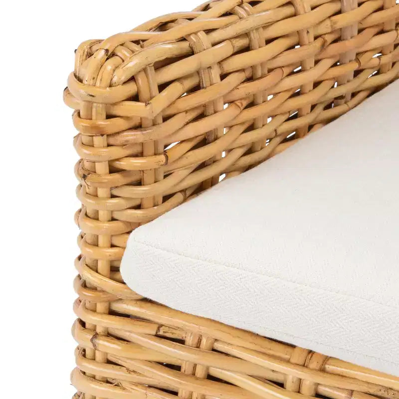 Sedia in vimini Nancy con cuscino - ACH6518