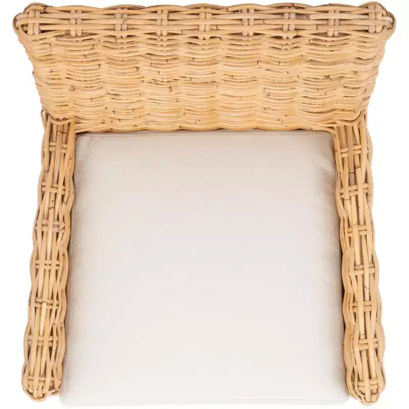 Sedia in vimini Nancy con cuscino - ACH6518