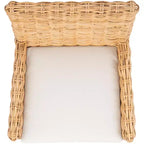 Sedia in vimini Nancy con cuscino - ACH6518