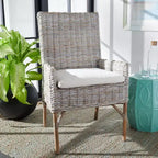 Sedia in vimini Nancy con cuscino - ACH6518