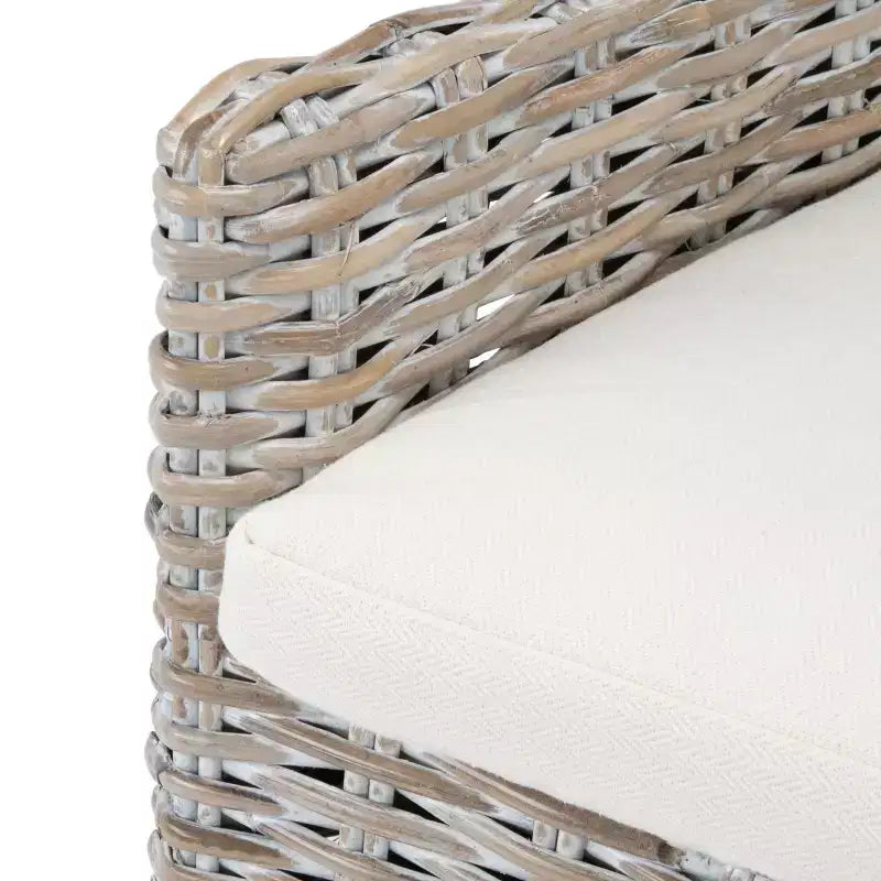 Sedia in vimini Nancy con cuscino - ACH6518