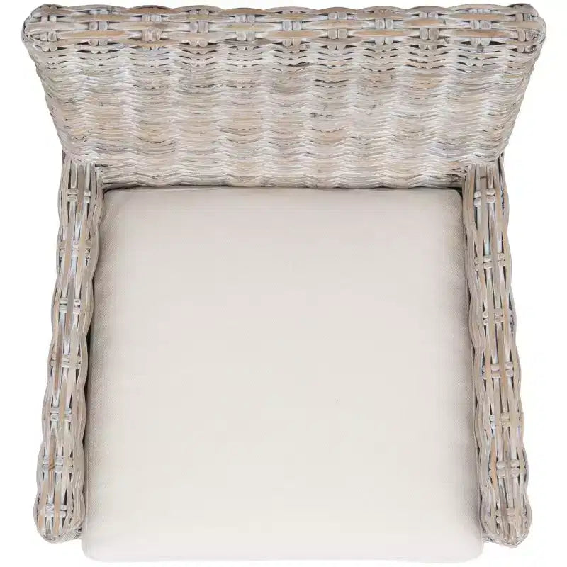 Sedia in vimini Nancy con cuscino - ACH6518