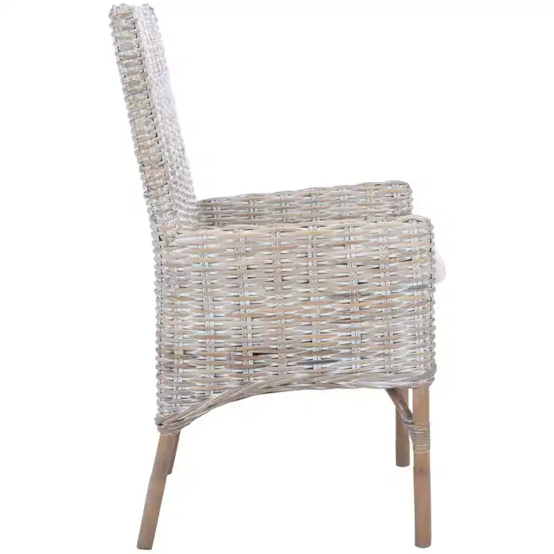 Sedia in vimini Nancy con cuscino - ACH6518