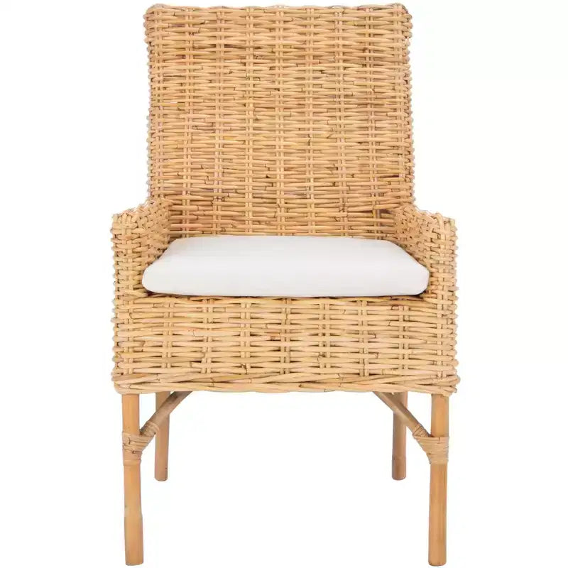 Sedia in vimini Nancy con cuscino - ACH6518