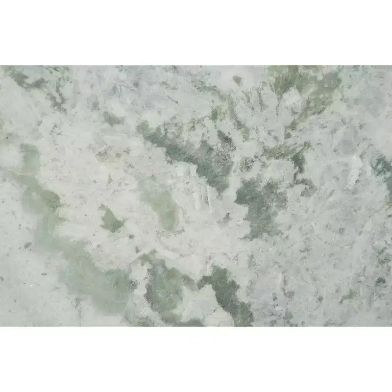 Tavolino d'appoggio Deaconwell in marmo bianco e verde