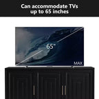 Mobile TV moderno da 59 pollici, consolle per TV, centro di intrattenimento con ampio spazio di archiviazione e ripiani regolabili per TV fino a 65 pollici