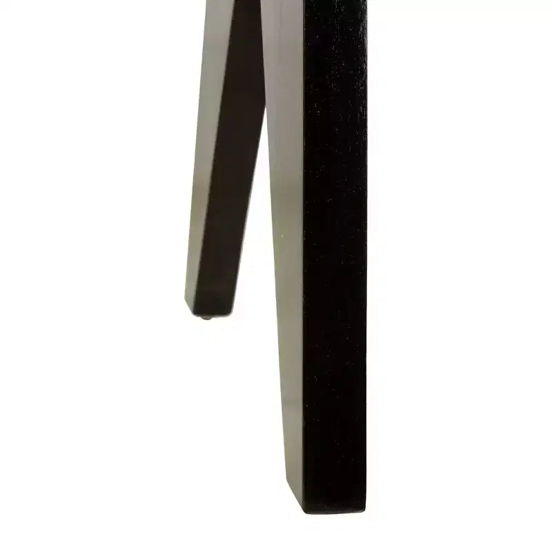 Panca Franco 55" Nera: Rattan Intrecciato a Mano, Base in Legno di Mango, Forma Rettangolare, Non Imbottita