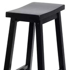 Sgabelli alti da cucina classici Saddle Seat da 29 pollici, neri (confezione da 10)