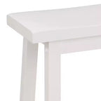 Sgabelli da Cucina Alti con Seduta a Sella Classica, 61 cm, per Case, Sale da Pranzo e Bar, Senza Schienale, con 4 Gambe Quadrate, Bianco (confezione da 4)