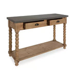 Consolle in Legno Rettangolare Rutledge, 48x16x32, Marrone Rustico