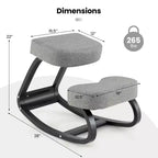 Sedia Ginocchiera Basculante Ergonomica Correttiva Postura Dolore Schiena Imbottita