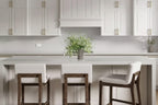 Sgabello da bar Gracie Wood imbottito ad altezza bancone