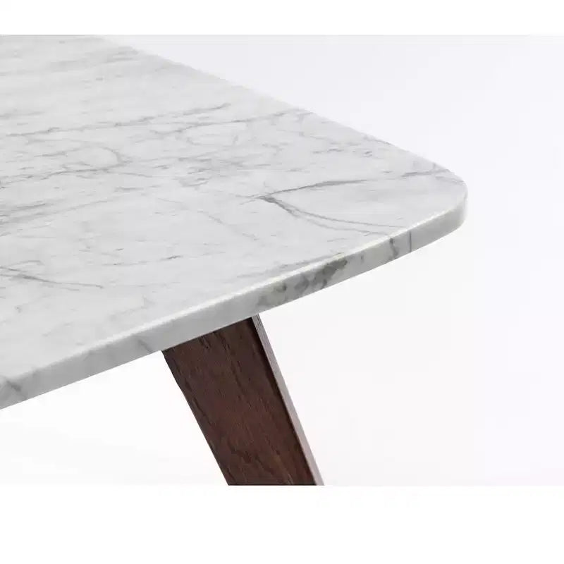 Tavolino da caffè Vezzana 31 Square in marmo di Carrara bianco italiano