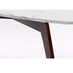 Tavolino da caffè Vezzana 31 Square in marmo di Carrara bianco italiano