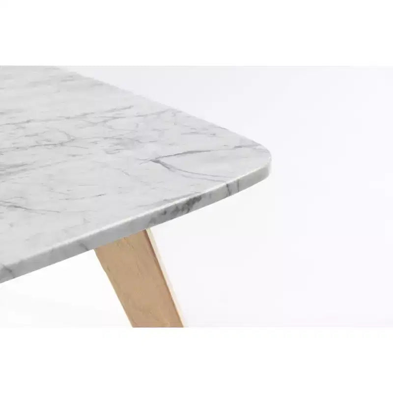 Tavolino da caffè Vezzana 31 Square in marmo di Carrara bianco italiano