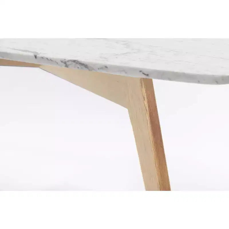 Tavolino da caffè Vezzana 31 Square in marmo di Carrara bianco italiano