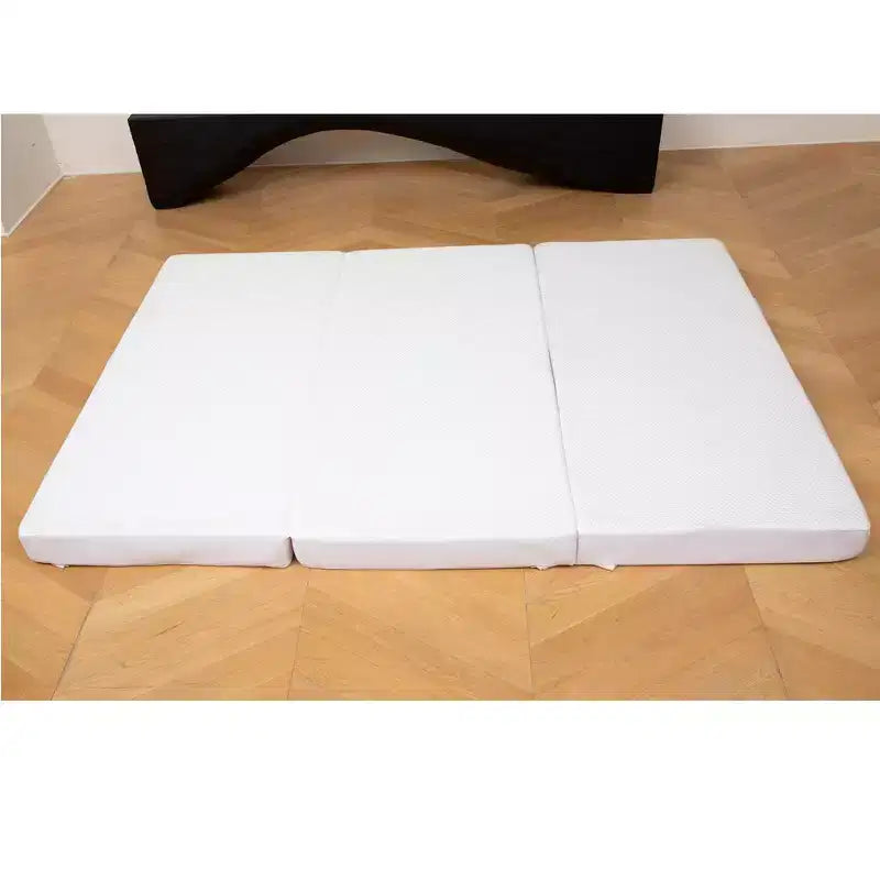 Materasso pieghevole a 4 ante con 1 strato di memory foam infuso in gel