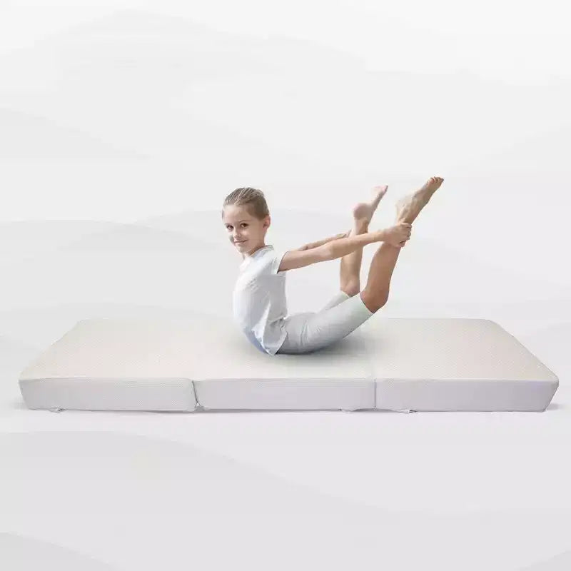 Materasso pieghevole a 4 ante con 1 strato di memory foam infuso in gel