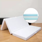 Materasso pieghevole a 4 ante con 1 strato di memory foam infuso in gel