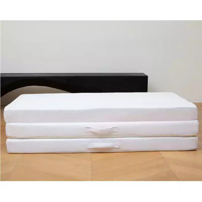 Materasso pieghevole a 4 ante con 1 strato di memory foam infuso in gel