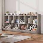 Libreria per Bambini e Mobile Contenitore Giocattoli Multi-Ripiano con Cubby Organizer per Bambini e Bambine, Sala Giochi