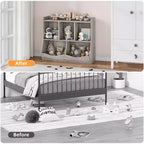 Libreria per Bambini e Mobile Contenitore Giocattoli Multi-Ripiano con Cubby Organizer per Bambini e Bambine, Sala Giochi