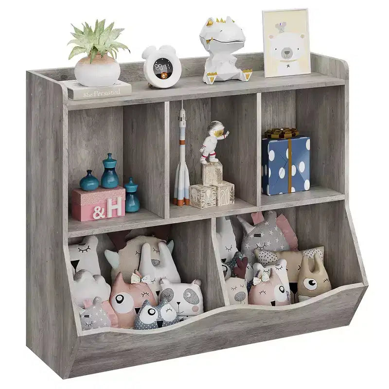Libreria per Bambini e Mobile Contenitore Giocattoli Multi-Ripiano con Cubby Organizer per Bambini e Bambine, Sala Giochi