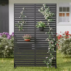 Schermo divisorio esterno in metallo autoportante 72A x 47L - Pannelli decorativi per patio