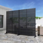 Schermo divisorio esterno in metallo autoportante 72A x 47L - Pannelli decorativi per patio