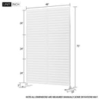 Schermo divisorio esterno in metallo autoportante 72A x 47L - Pannelli decorativi per patio