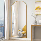 Specchio a figura intera con cornice in metallo